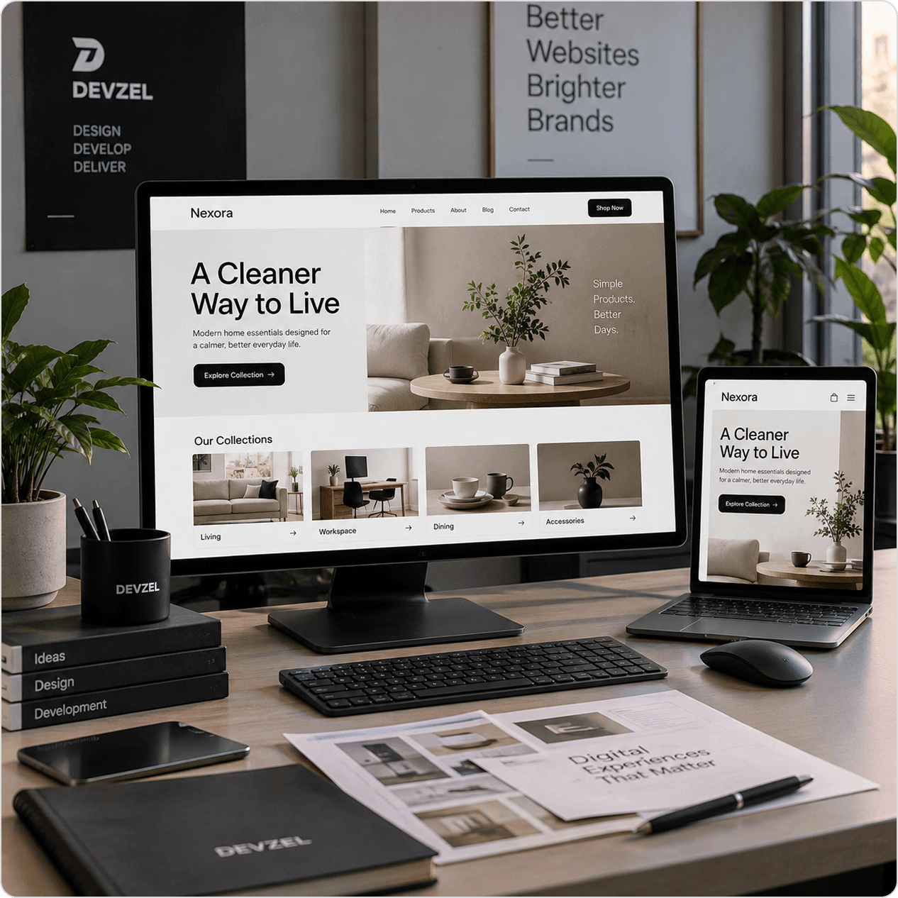 Designing work by Devzel